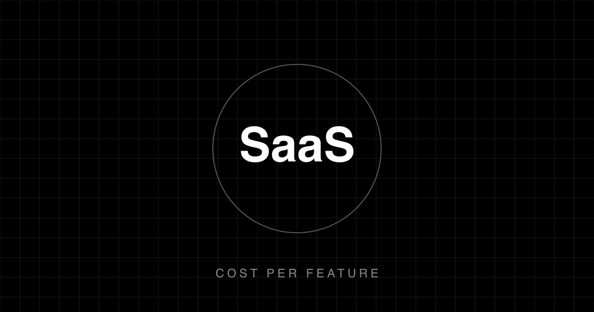 SaaS Development Cost: Per-Feature Breakdown for Your Platform cover image